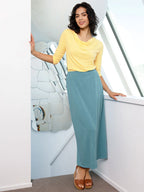 Seamed Ankle Skirt