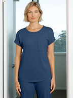 Pointelle Pocket Tee