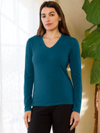 Long Sleeve V Neck