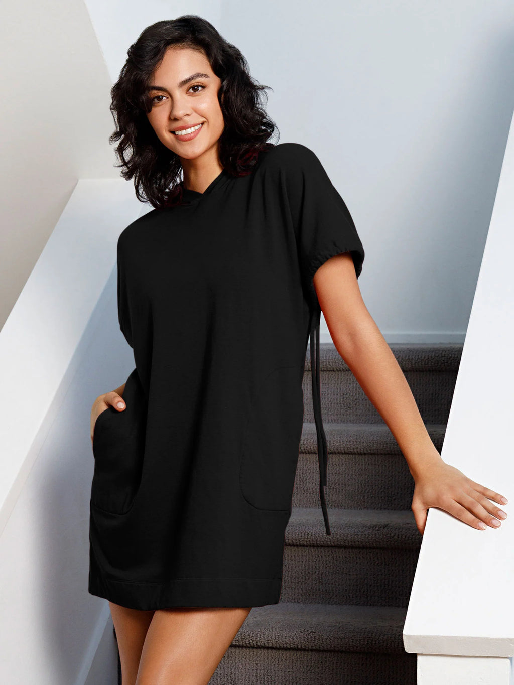 Fleece Hoodie Dress