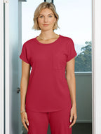 Pointelle Pocket Tee