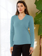Long Sleeve V Neck