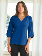 Scallop Sleeve Top
