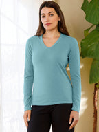 Long Sleeve V Neck