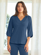 Scallop Sleeve Top