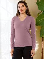 Long Sleeve V Neck