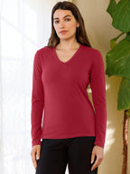 Long Sleeve V Neck