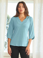 Scallop Sleeve Top